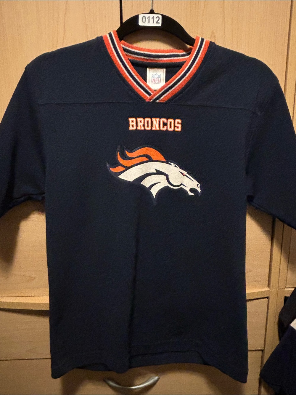 NFL Denver Broncos Navy Blue Orange White Kids Top